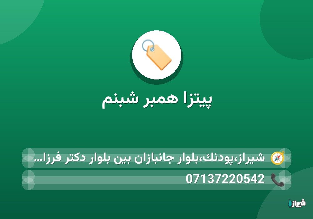 پیتزا همبر شبنم