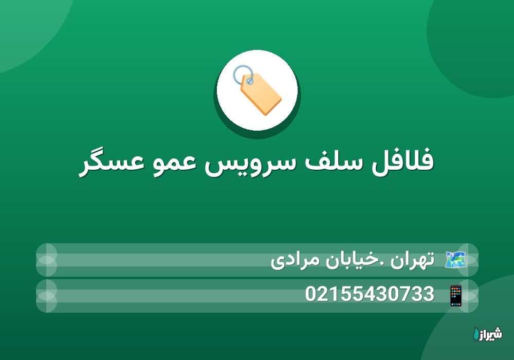 فلافل سلف سرویس عمو عسگر