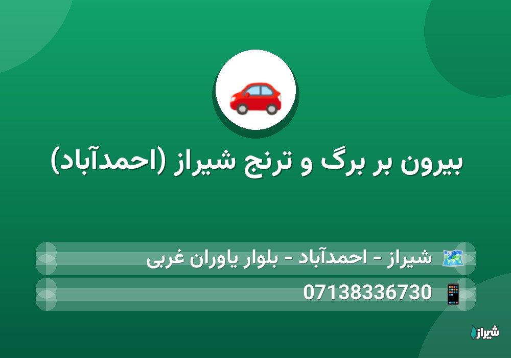بیرون بر برگ و ترنج شیراز (احمدآباد)